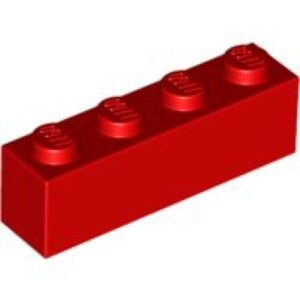 LEGO Steen 1x4 ROOD (100 stuks)