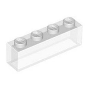 LEGO Steen 1x4 TRANSPARANT (10 stuks)