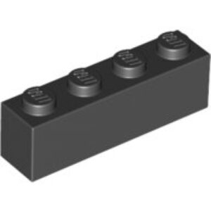 LEGO Steen 1x4 ZWART (100 stuks)