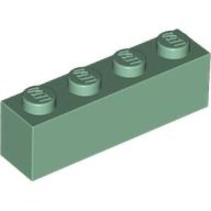 LEGO Steen 1x4 ZANDGROEN (100 stuks)