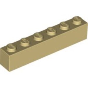 LEGO Steen 1x6 BEIGE (100 stuks)
