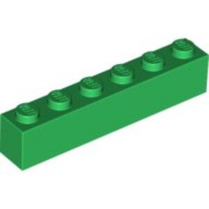 LEGO Steen 1x6 GROEN (100 stuks)