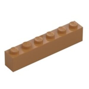 LEGO Steen 1x6 NOUGAT (100 stuks)