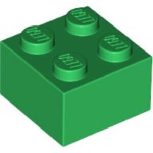 LEGO Steen 2x2 GROEN (100 stuks)