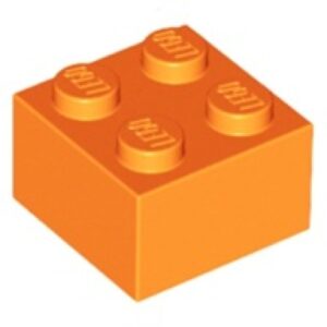 LEGO Steen 2x2 ORANJE (100 stuks)