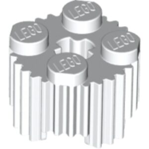 LEGO Steen 2x2 Rond met Grill WIT (100 stuks)