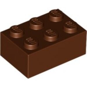 LEGO Steen 2x3 BRUIN (100 stuks)