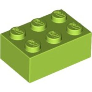 LEGO Steen 2x3 LIMEGROEN (100 stuks)