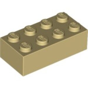 LEGO Steen 2x4 BEIGE (100 stuks)