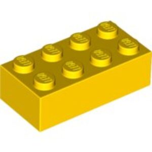 LEGO Steen 2x4 GEEL (100 stuks)