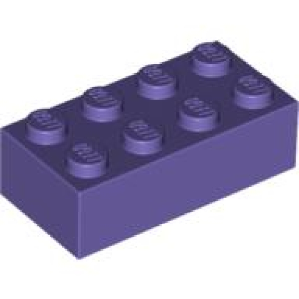 LEGO Steen 2x4 PAARS (100 stuks)