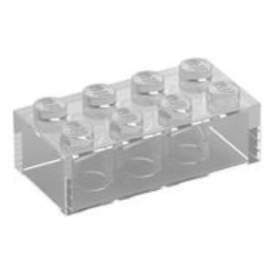 LEGO Steen 2x4 TRANSPARANT (10 stuks)