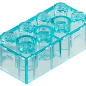 LEGO Steen 2x4 TRANSPARANT LICHTBLAUW (10 stuks)