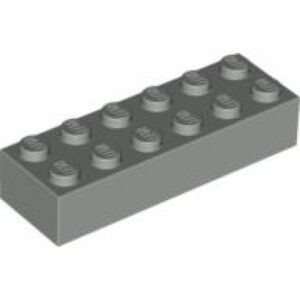 LEGO Steen 2x6 LICHTGRIJS (100 stuks)