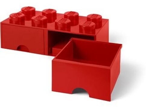 LEGO Opberglade 8 ROOD
