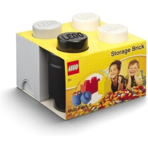 LEGO Storage Brick Multi Pack (3 PCS) ZWART-WIT-GRIJS