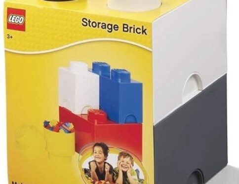 LEGO Storage Brick Multi Pack (4 PCS) ZWART-WIT-GRIJS