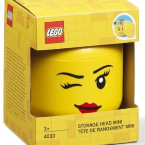 LEGO Opbergbox Hoofd XS Girl Knipoog