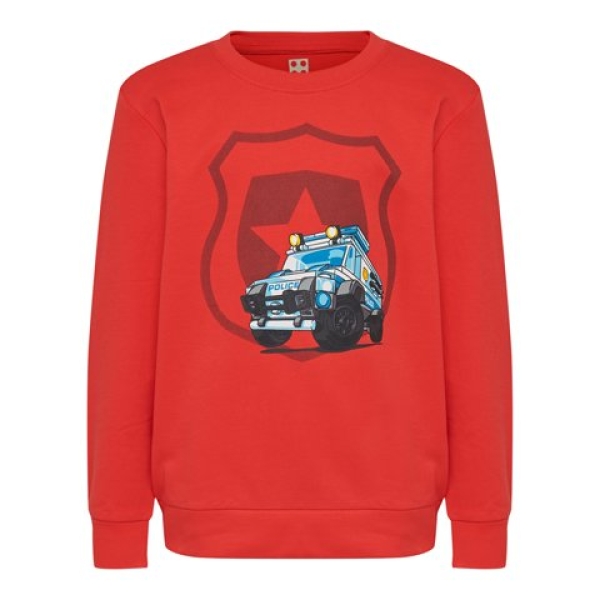 LEGO Sweatshirt City Politie ROOD (CM-51134 - Maat 92)