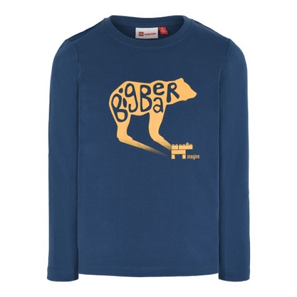 LEGO T-Shirt DONKERBLAUW (LWTIAS 603 - Maat 98)