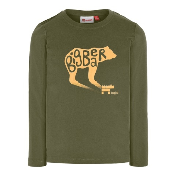 LEGO T-Shirt DONKERGROEN (LWTIAS 603 - Maat 98)