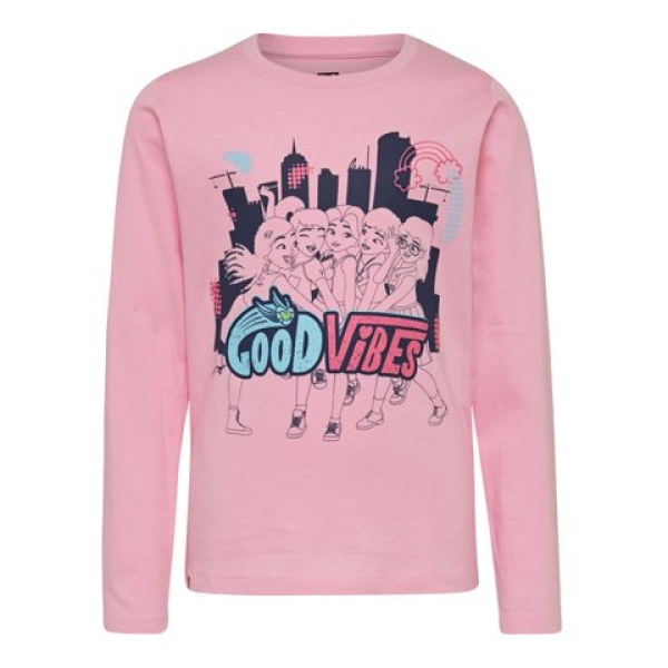 LEGO T-Shirt Friends LICHTROZE (CM-51102 - Maat 116)