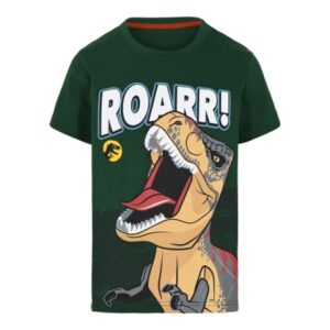 LEGO T-Shirt Jurassic World DONKERGROEN (M12010200 - Maat 92)