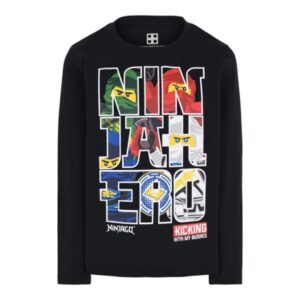 LEGO T-Shirt Ninjago ZWART (M12010278 - Maat 104)