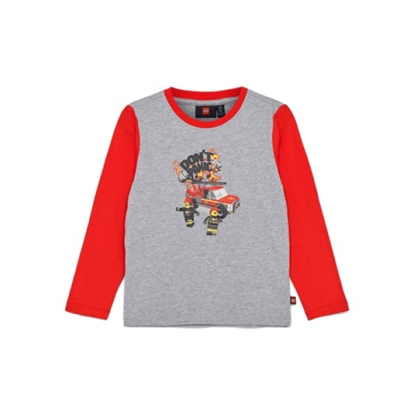 LEGO T-shirt City LICHTGRIJS (LWTANO 123 - Maat 134)