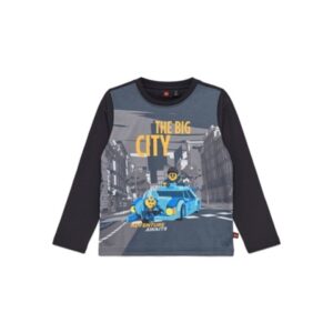 LEGO T-shirt City ZWART (LWTANO 122 - Maat 98)