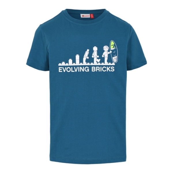 LEGO T-shirt DONKER TURQUOISE (LWTIAS 305 - Maat 104)