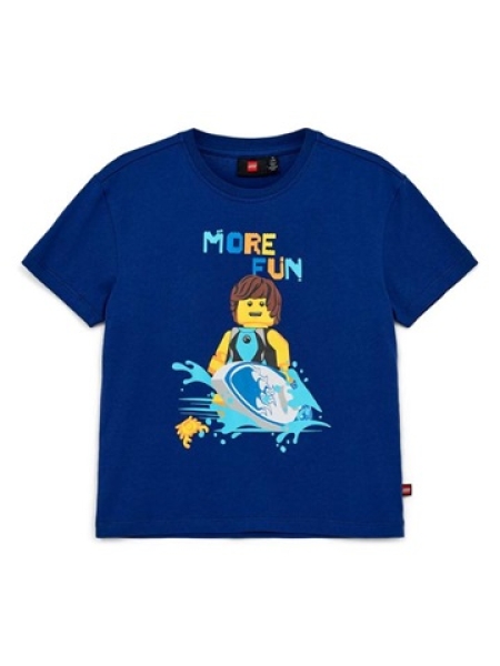 LEGO T-shirt DONKERBLAUW (LWTANO 317 - Maat 128)