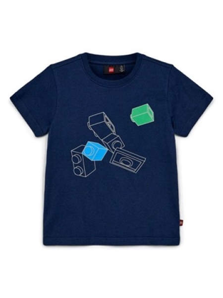 LEGO T-shirt DONKERBLAUW (LWTANO 204 - Maat 110)