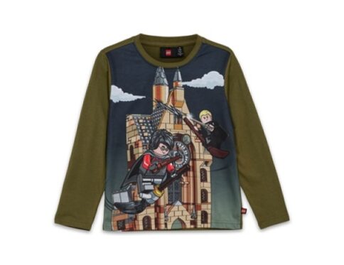 LEGO T-shirt Harry Potter DONKER KAKIGROEN (LWTANO 706 – Maat 15