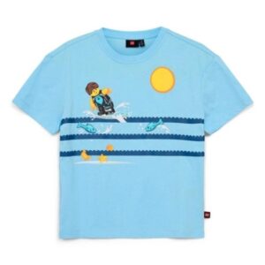 LEGO T-shirt LICHTBLAUW (LWTANO 318 - Maat 122)