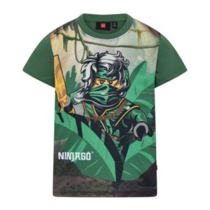 LEGO T-shirt Ninjago DONKERGROEN (LWTAYLOR 324 - Maat 104)