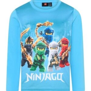 LEGO T-shirt Ninjago HELDERBLAUW (LWTAYLOR 617 - Maat 128)