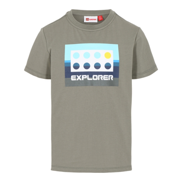 LEGO T-shirt OLIJFGROEN (LWTAJO 301 - Maat 116)