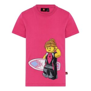 LEGO T-shirt Surferbabe DONKERROZE (LWTAYLOR 311 - Maat 134)