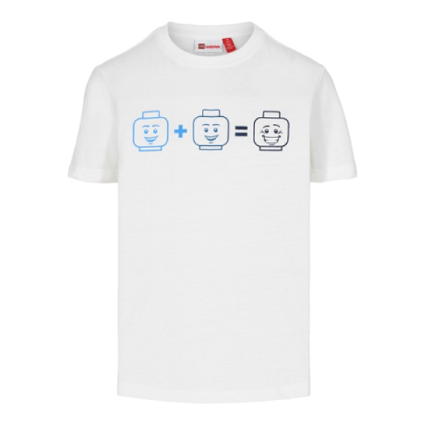 LEGO T-shirt WIT (LWTIAS 302 - Maat 104)