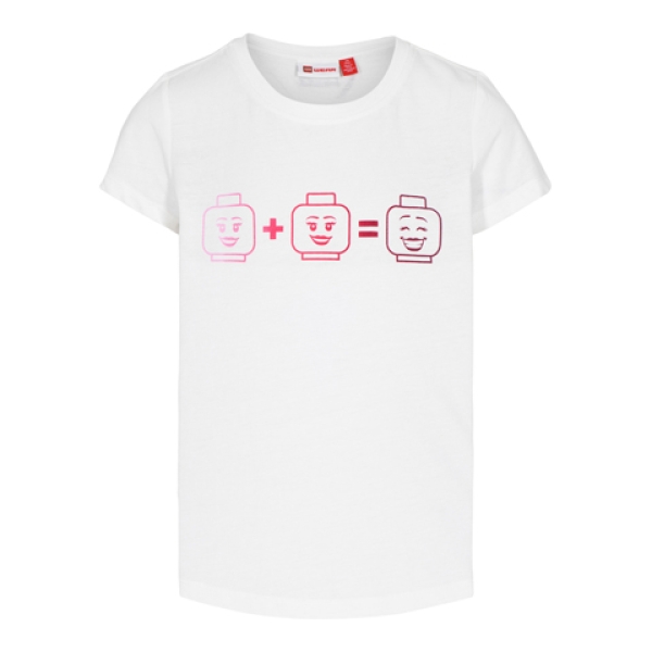 LEGO T-shirt WIT (LWTEAH 301 - Maat 140)