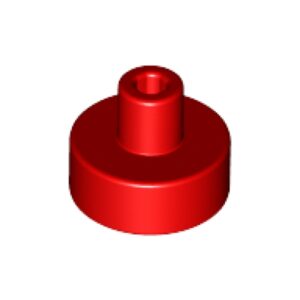 LEGO Tegel 1x1 Rond Staaf Pinhouder ROOD (100 stuks)