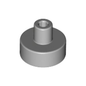 LEGO Tegel 1x1 Rond Staaf Pinhouder LICHTGRIJS (100 stuks)