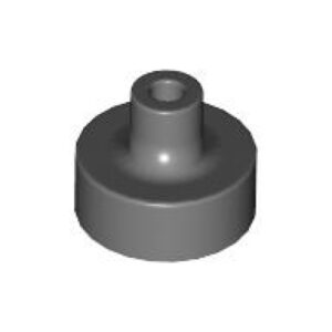 LEGO Tegel 1x1 Rond Staaf Pinhouder DONKERGRIJS (100 stuks)