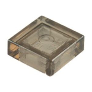 LEGO Tegel 1x1 TRANSPARANT ZWART (100 stuks)