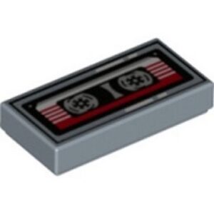 LEGO Tegel 1x2 Cassettebandje ZANDBLAUW (10 stuks)