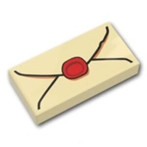 LEGO Tegel 1x2 Envelop BEIGE (10 stuks)