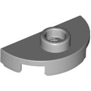 LEGO Tegel 1x2 Half met Nop LICHTGRIJS (100 stuks)