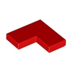 LEGO Tegel 2x2 Hoek ROOD (100 stuks)