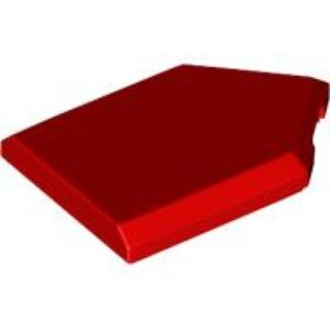 LEGO Tegel 2x3 Vijfhoekig ROOD (100 stuks)